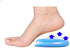 U-Shaped Silicon Gel Spur Heel Cup Pads for Plantar Fasciitis Pain Relief, Middle Cushion Support