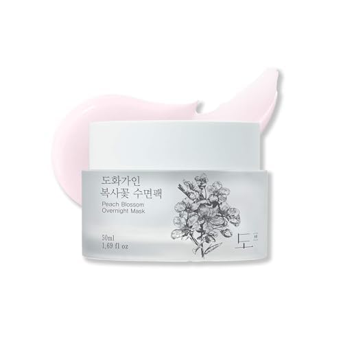 Peach Blossom Overnight Mask with Vitamin C, Rejuvenating and Hydrating, Product of Korea - 1.69 fl. Oz