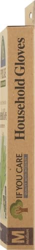 IF YOU CARE Medium Cotton Flock Lined Household Gloves, 1 Count