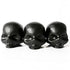 Rebels Refinery 3-Piece Skull-Shaped Lip Balm Bundle - Black, Mint, Vanilla & Passion Fruit