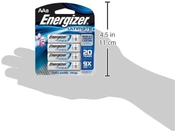 L91BP-8 (8-Pack) Energizer Ultimate Lithium AA Batteries