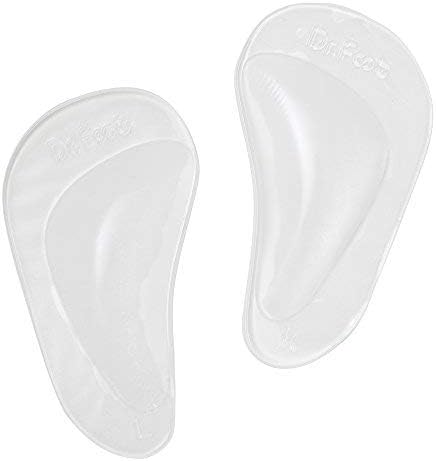 Dr. Foot's Arch Support Shoe Insoles for Flat Feet, Gel Arch Inserts for Plantar Fasciitis, 2 Pairs