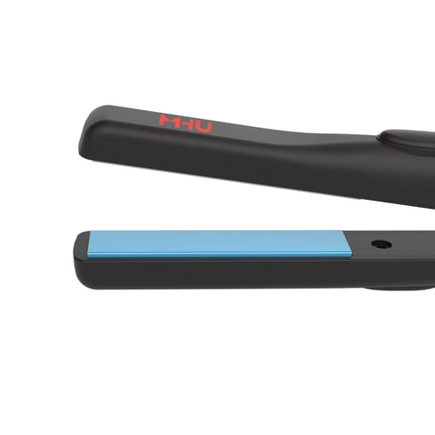 Professional Travel Size Mini Flat Iron, 0.5 inch, Tourmaline Ceramic Hair Straightener, Black