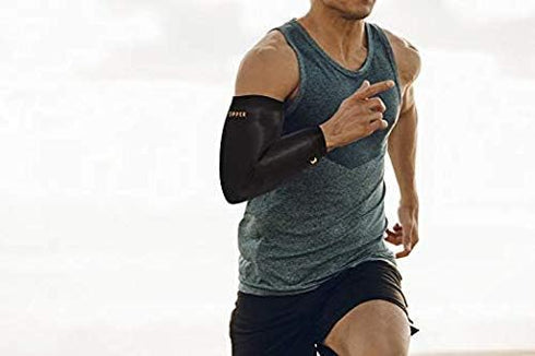 THX4COPPER Elbow Compression Sleeve, 2 Pieces, Copper Infused Support for Workouts, Sports, Arthritis