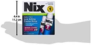 Nix Lice Killing Creme Rinse Family Pack - 2 fl oz Bottles & 2 Lice Combs
