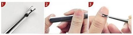 Professional Stainless Steel Cuticle Pusher Trimmer, Nails Cleaner Scissors Remover Nipper Clipper