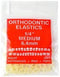 100 Pack Orthodontic Elastics 1/4" (6.4mm) Rubber Bands for Dog Grooming, Top Knots, Bows, Braids
