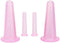 Yxinjy 4Pcs Pink Mini Massage Cupping Set Silicone Facial Cups Face Massager Helper