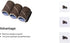 PANA 100 Pieces Nail Sanding Bands, Professional Nail Manicure for Acrylic Nails, 150 Grit, Brown