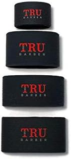 TRU BARBER Clipper Bands 4 PCS, Non-Slip Heat Resistant Sleeve for Barbers and Barber Tools (Black)