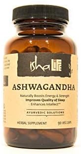 ISHA Ashwagandha Supplements - 90 Veg Caps, Natural Herbal Supplement, 500 mg each