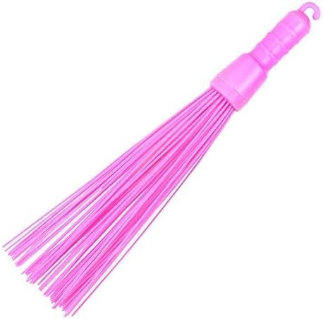 Plastic Medium Floor Broom for Bathroom and Home Cleaning, Hard Bristle Broom (1, Plastic Broom)