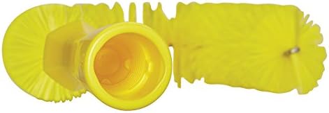 Vikan 53726 Hook Brush, 14.17-Inch Curved BPA-Free Cleaner for Pipe, Tube, and Gutter, Compatible with Vikan Poles