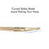 LIVINGO 3.75" Small Safety Facial Nose Hair Scissors, Curved Blade with Rounded Tip for Manicure and Eyebrow