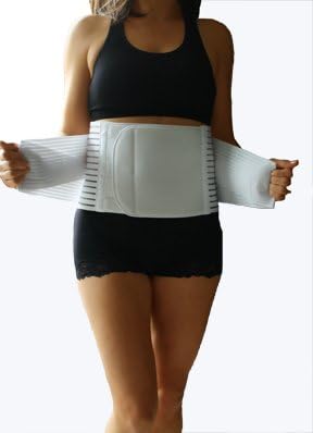 Double Closure Abdominal Hernia Binder; Abdominal Hernia Support Reduction Device (XX-Large)