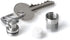 GUS Micro Pill Fob, Made in USA, Stainless Steel Keychain Pill Holder, Holds Two Emergency Aspirin