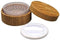 1Pcs 30ml 1oz Empty Refillable Portable Bamboo DIY Make Up Loose Powder Puff Bottle Jar Container Case With Puff Sifter Foundation Cosmetic Box Baby Kit Case