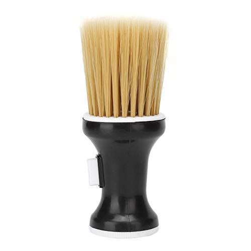 Neck Duster, Soft Hair Neck Duster for Hairdressing Powder Storage, Cleaning Brush for Haircut (Black)