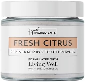 Fresh Citrus Remineralizing Tooth Powder | Kids & Adults Tooth Powder | Fluoride-Free Formula | Natural Ingredients