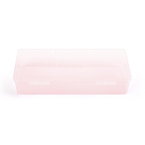 Transparent Box Storage Case for Nail Art Equipment - Empty Plastic Box for Manicure Tool Organizing