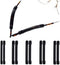 5 Pairs Black Soft Silicone Eyeglass Ear Cushions, Anti Slip Glasses Ear Hook Comfort Sport Ear Grips