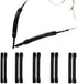 5 Pairs Black Soft Silicone Eyeglass Ear Cushions, Anti Slip Glasses Ear Hook Comfort Sport Ear Grips