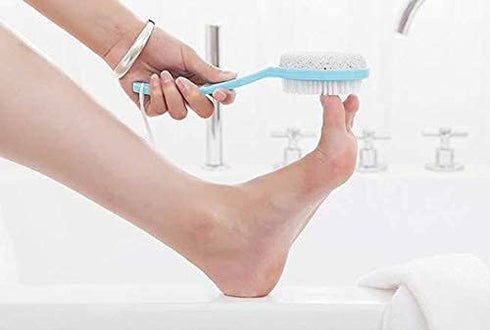 WAFJAMF Foot Stone Brush Exfoliating Shower Foot Scrubber with Pumice (1 PCS Blue)