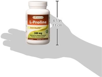 Best Naturals L-proline Amino Acid Dietary Supplement | 500 mg, 120 Count