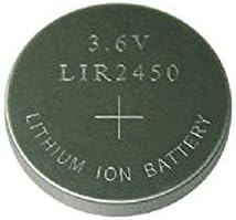New 2 x Rechargeable LIR2450 LIR 2450 3.6V Button Cell