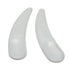 Onwon Mini Curved Cosmetic Scoop Makeup Mask Plastic Spoon, 100 PCS, White