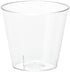 Embellish Crystal Clear Hard Plastic 1oz Clear Shot Glass, Pack of 50