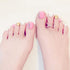 YIMART 500Pcs Fake Toenail Tips Set, Full Cover False Toe Nail Tips for DIY Salon Foot Manicure