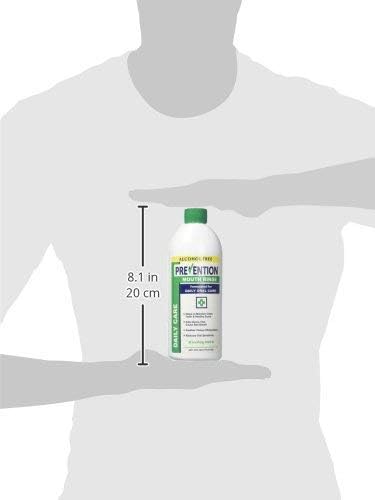 Prevention Daily Care Alcohol Free, Hydrogen Peroxide Mouthwash, Oral Mouth Rinse for Gum Care, Teeth Whitening, Eliminating Bad Breath, Fluoride Free, 16 oz Bottle, Soothing Mint, PHS Brands, 2 Pack