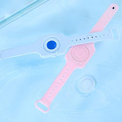 KIKILY 4 PCS Hand Sanitizer Bracelet for Kids and Adults, Wristband Hand Sanitizer Dispenser,Portable Travel Size Hand