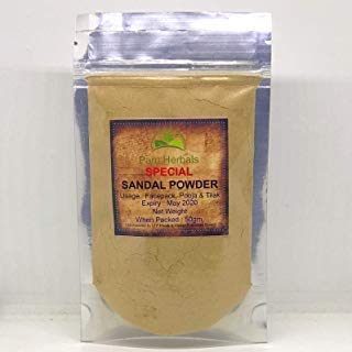 Pam Herbals Special Sandalwood DIY Powder for Face Pack, Worship & Auspicious Occasions, 50g Pouch