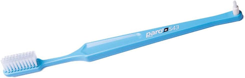 Paro S43 Toothbrush, Compact Brush Head with Soft Bristles, 6 Pack with 4 Rows and 43 Tufts for Gentle Cleaning