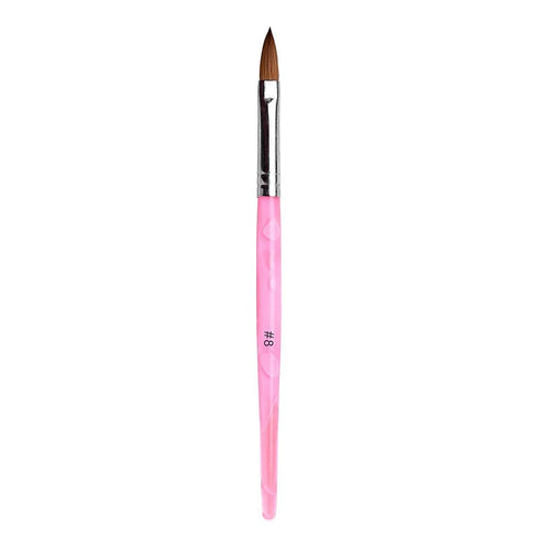5pcs/set Kolinsky Sable Brush Acrylic Nail Art Brush (Sizes 2#/4#/6#/8#/10#)
