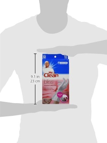 Mr. Clean Bliss Premium Latex-free Gloves, Medium (4 Pack)