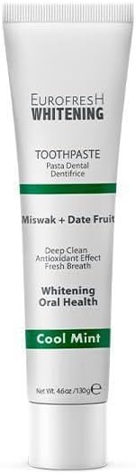 Farmasi Eurofresh Whitening Toothpaste with Miswak Pack and Date Fruit Herbal Toothpaste