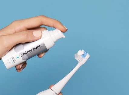 Smileactives Vibrite Sonic Electric Toothbrush Heads - 3 White/Blue Replacement Brush Heads for Teeth Whitening