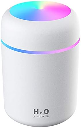 2 in 1 USB Electric Aromatherapy Oil Diffuser, Ultrasonic Air Humidifier, Colorful Light for Home and Car (Pink)