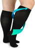 FITTOO Plus Size Compression Socks for Men & Women, 20-30mmHg Graduated Compression for Shin Splint, Varicose Vein &