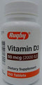 Vitamin D3 TB 25MG-50MCG 100 Calc