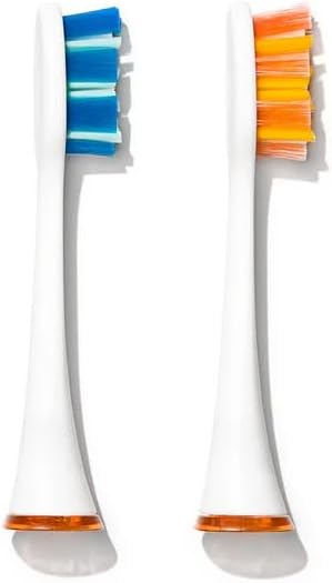 Ollie XClean Replacement Brush Heads, Pack of 2, Extra-Large Size, Crisscross Bristle Pattern, Compatible with Brio