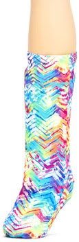 CastCoverz! Fashionable Leg Cast Cover, Neon Tracks, Medium Short, Below The Knee, Washable