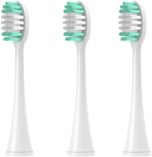 Replacement Toothbrush Heads for AquaSonic Black Series, Vibe Series, Pro Duo Series, Pack of 12, Black