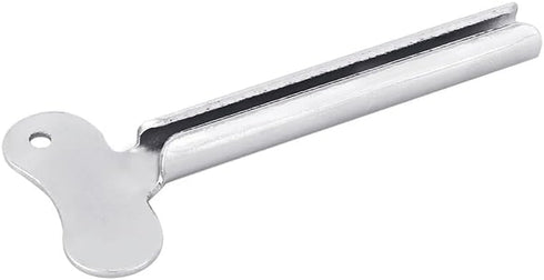 WNHNO 6Pcs Silvery Metal Tube Squeezer Keys, Toothpaste Metal Hair Dye Color Key Roller Dispenser Tool Durable
