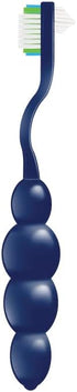 Dr. B Dental Solutions Ergonomic Denture Toothbrush | Extra Soft Bristles for Implants & Overdentures, Blue