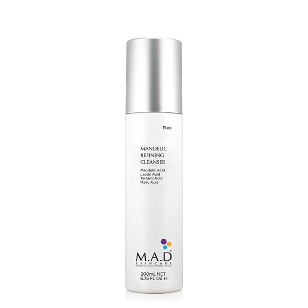 M.A.D Mandelic Refining Cleanser - Gentle Alpha-Hydroxy Acid Cocktail for Deep Cleansing, Hydration & Skin Refinement