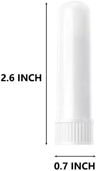 ZIOJOVK 12 Sets Inhalers(12 2 Droppers+1Plastic Essential Oil Aromatherapy Tubes Inhaler Sticks Blank Nasal Complete